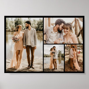 Create Your Own 4 Photo Collage Poster