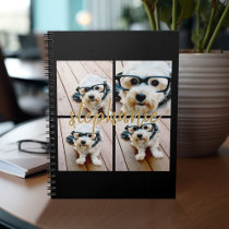 Create Your Own 4 Photo Collage - Script Name Notebook