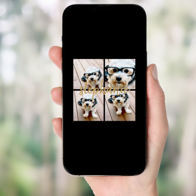 Create Your Own 4 Photo Collage - Script Name Poster (Front Digital)