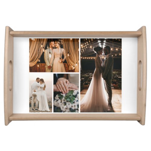 Create Your Own 4 Photo Collage Serving Tray