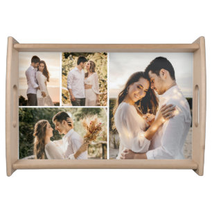 Create Your Own 4 Photo Collage Serving Tray