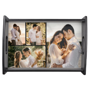 Create Your Own 4 Photo Collage Serving Tray