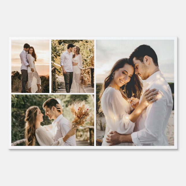 Create Your Own 4 Photo Collage Sign (Front)