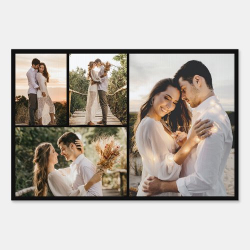 Create Your Own 4 Photo Collage Sign
