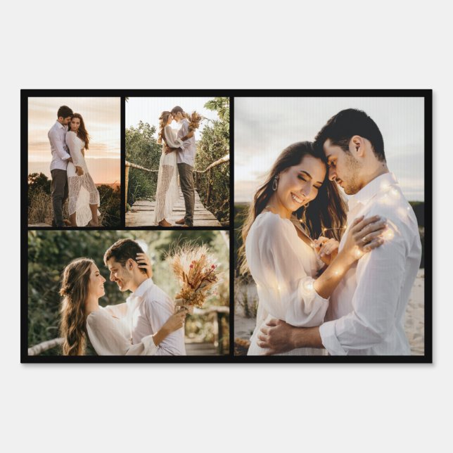 Create Your Own 4 Photo Collage Sign (Front)
