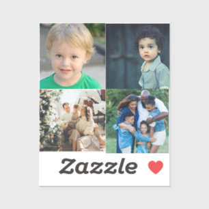Create Your Own 4 Photo Collage Sticker