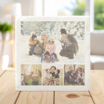 Create Your Own 4 Photo Collage Stone Coaster<br><div class="desc">Create your own custom photo collage stone coaster featuring 4 of your favorite picture memories making a great gift for friends and family or personalized kitchen decor.</div>