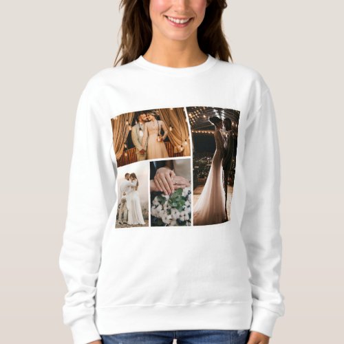 Create Your Own 4 Photo Collage Sweatshirt