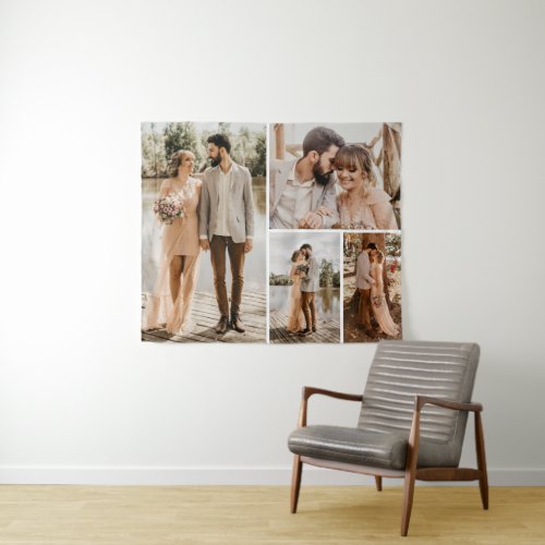 Create Your Own 4 Photo Collage Tapestry