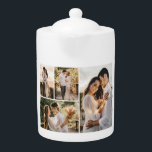 Create Your Own 4 Photo Collage Teapot<br><div class="desc">Create your own 4 Photo Collage for Christmas, Birthdays, Weddings, Anniversaries, Graduations, Father's Day, Mother's Day or any other Special Occasion, with our easy-to-use design tool. Add your favorite photos of friends, family, vacations, hobbies and pets and you'll have a stunning, one-of-a-kind photo collage. Our custom photo collage is perfect...</div>