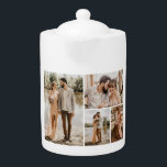 Create Your Own 4 Photo Collage Teapot<br><div class="desc">Create your own 4 Photo Collage for Christmas, Birthdays, Weddings, Anniversaries, Graduations, Father's Day, Mother's Day or any other Special Occasion, with our easy-to-use design tool. Add your favorite photos of friends, family, vacations, hobbies and pets and you'll have a stunning, one-of-a-kind photo collage. Our custom photo collage is perfect...</div>