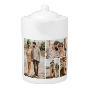Create Your Own 4 Photo Collage Teapot