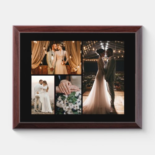 Create Your Own 4 Photo Collage Welcome Sign Award Plaque