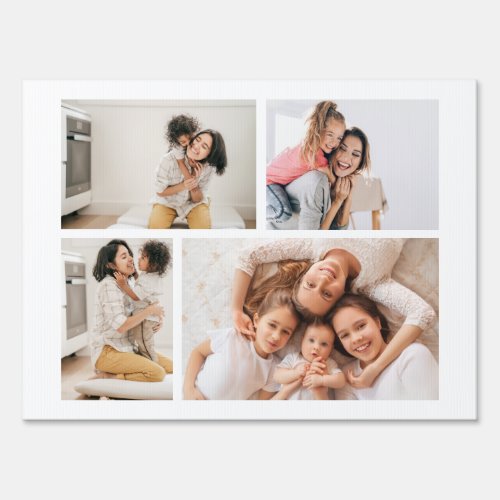 Create Your Own 4 Photo Collage Yard Sign