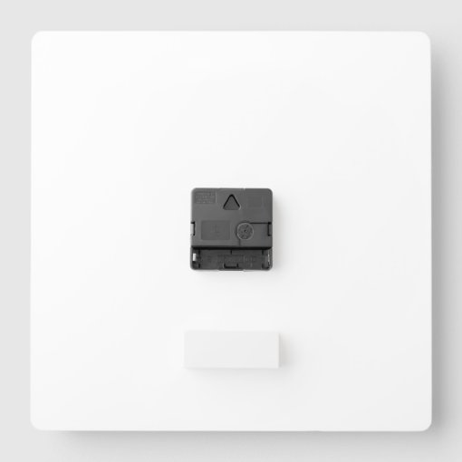 Create Your Own 4 Photo Modern Gray Square Wall Clock Zazzle