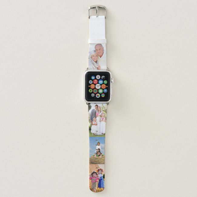 Create your own 4 Photo Strip Collage Apple Watch Band