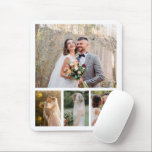 Create Your Own 4 Photo Wedding Collage Mouse Pad<br><div class="desc">Design a personalized keepsake with our 'Create Your Own 4 Photo Wedding Collage.' This elegant collage allows you to showcase five cherished photos from your special day, creating a beautiful memory piece. Crafted with high-quality materials and customizable options, it’s the perfect way to celebrate your love story. Ideal as a...</div>