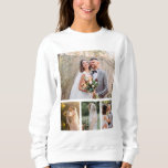 Create Your Own 4 Photo Wedding Collage Sweatshirt<br><div class="desc">Design a personalized keepsake with our 'Create Your Own 4 Photo Wedding Collage.' This elegant collage allows you to showcase five cherished photos from your special day, creating a beautiful memory piece. Crafted with high-quality materials and customizable options, it’s the perfect way to celebrate your love story. Ideal as a...</div>