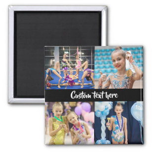 Create Your Own 4 Photos Collage Gymnastics  Magnet
