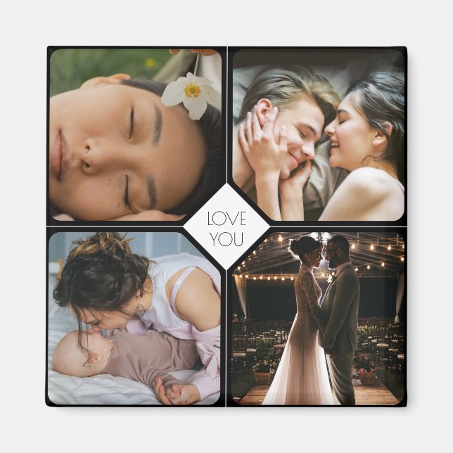 Create Your Own 4 Photos Magnet (Front)