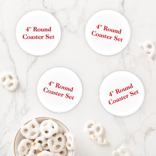 Create Your Own 4" Round Coaster Set