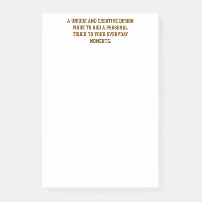 Create Your Own 4"x6" Notes (Front)