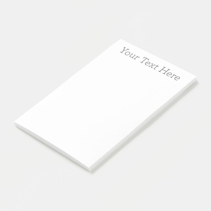 Create Your Own 4"x6" Postit® Notes Zazzle