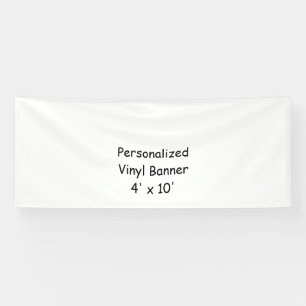 Create your own 4' x 10' Indoor Vinyl Banner