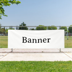 Create Your Own 4' x 12' Outdoor Banner