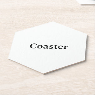 Create Your Own 4" x 4" Hexagon Pointed Top Paper Coaster