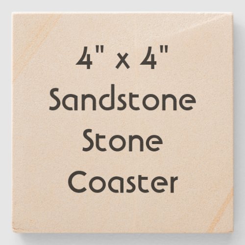 Create Your Own 4" x 4" Sandstone Stone Coaster