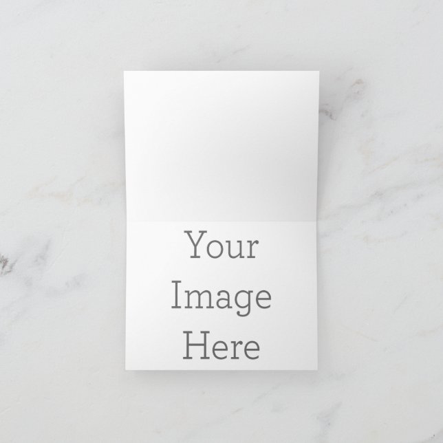 Custom Folded Announcement Card, Size: Small, 4" x 5.6", Paper: Signature Matte, Envelopes: White (Inside)