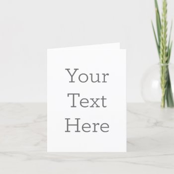 Create Your Own 4" X 5.6" Folded Thank You Card by zazzle_templates at Zazzle