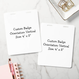 Create Your Own 4" x 5" Badge