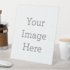 Create Your Own 4" x 6" Plastic Pedestal Sign