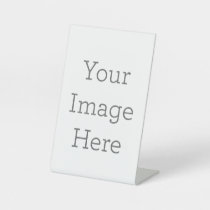 Create Your Own 4" x 6" Plastic Pedestal Sign