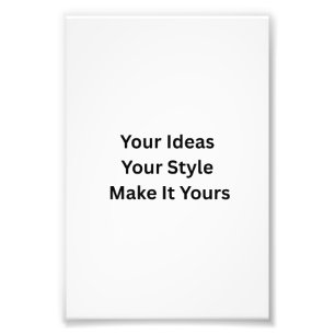 Create Your Own 4" x 6" Satin Photo Enlargement Print