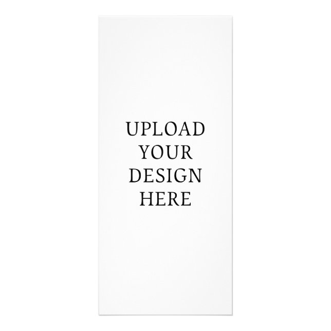 Create Your Own 4x9 Portrait Rack or Menu Card (Front)