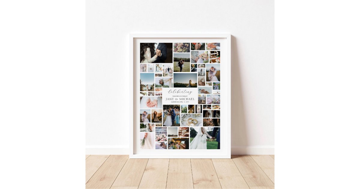 Create Your Own 52 Photo Collage Poster | Zazzle