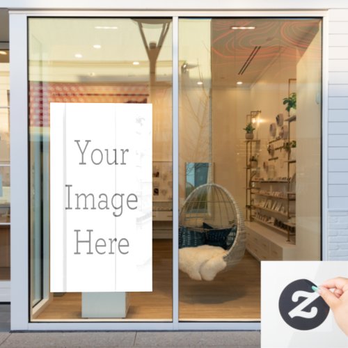 Create Your Own 52 x 72 Rectangle Window Cling