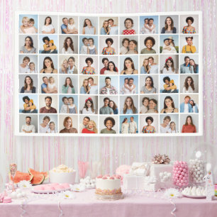 Create Your Own 54 Photo Collage Banner