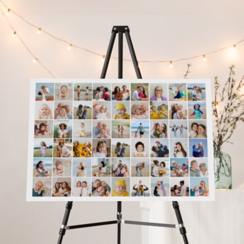 Create Your Own 54 Photo Collage Editable Color Foam Board