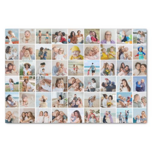 Create Your Own 54 Photo Collage Editable Color Tissue Paper