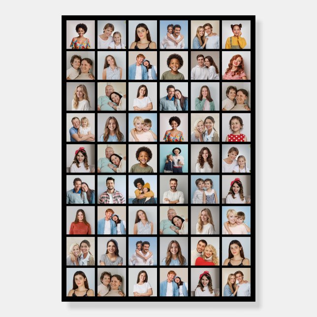 Create Your Own 54 Photo Collage  Foam Board (Front)