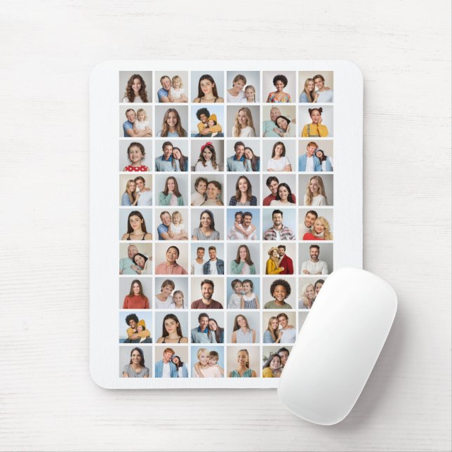Create Your Own 54 Photo Collage Mouse Pad (With Mouse)