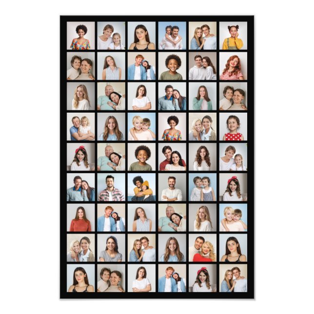 Create Your Own 54 Photo Collage Photo Enlargement (Front)