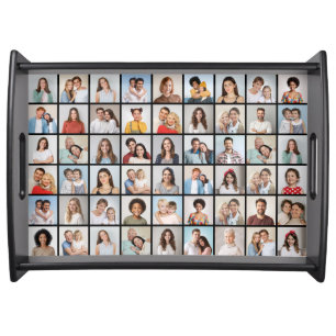 Create Your Own 54 Photo Collage Serving Tray