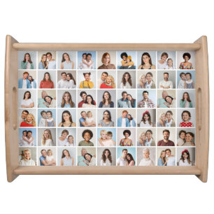 Create Your Own 54 Photo Collage Serving Tray