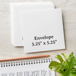 create your own 5.25" x 5.25" Envelope