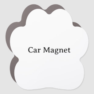 Create Your Own 5.5" x 5.5" Paw Car Magnet